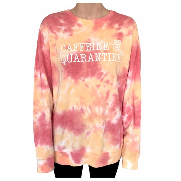 Modern Canvas Tops - NWT Caffeine & Quarantine Tie Dye Sweatshirt
